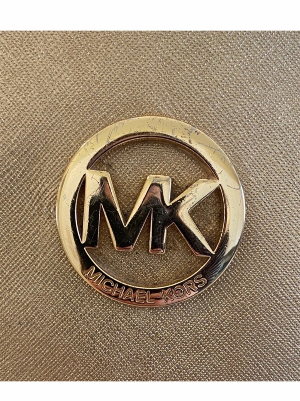 Michael Kors Metallic Gold Chain-Handle Tote - Picture 3 of 10